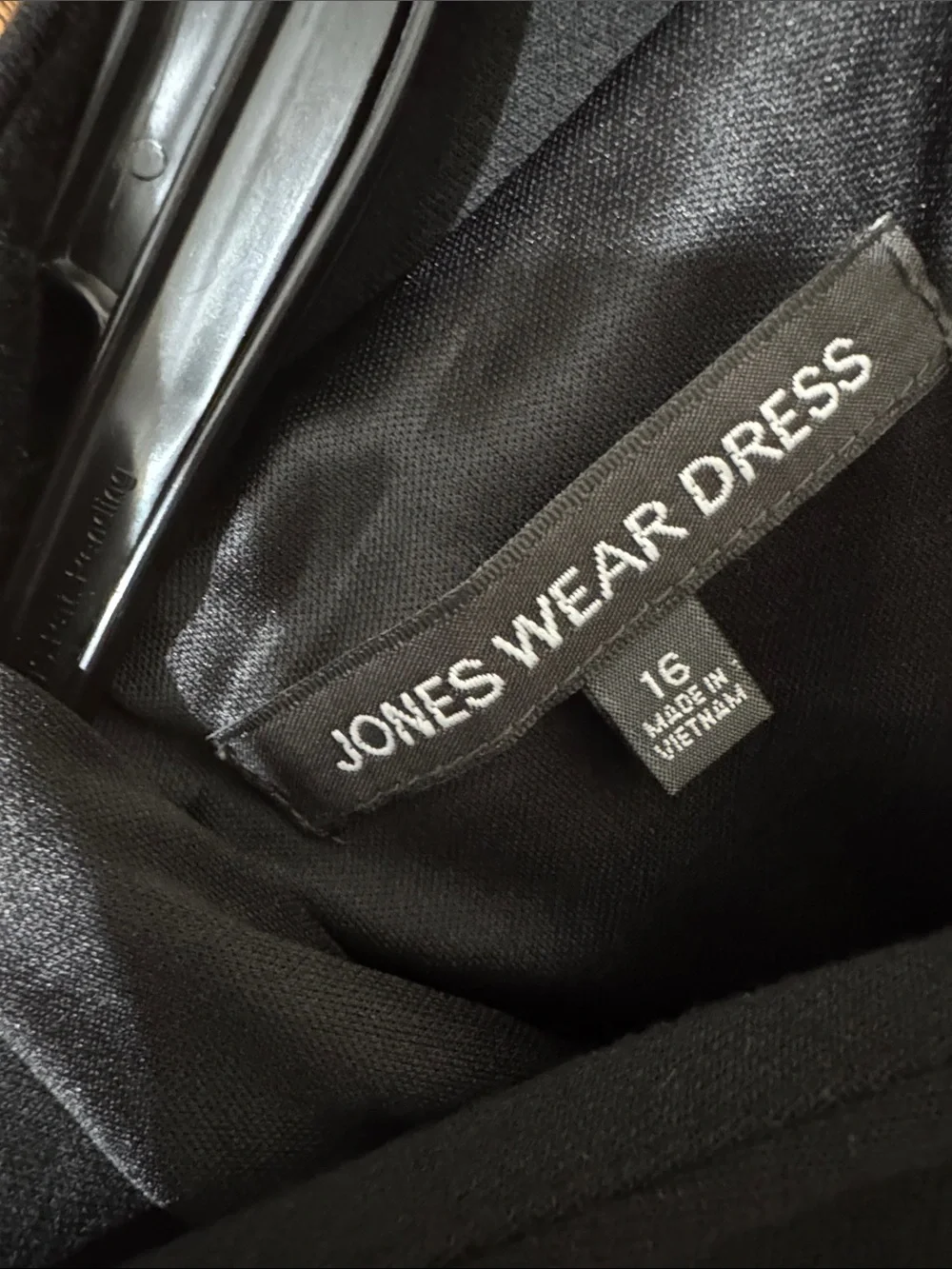 JONES WEAR DRESS Day To Dinner Sheath Dress 16 20.5” p2p Black $90 Retail NWT*